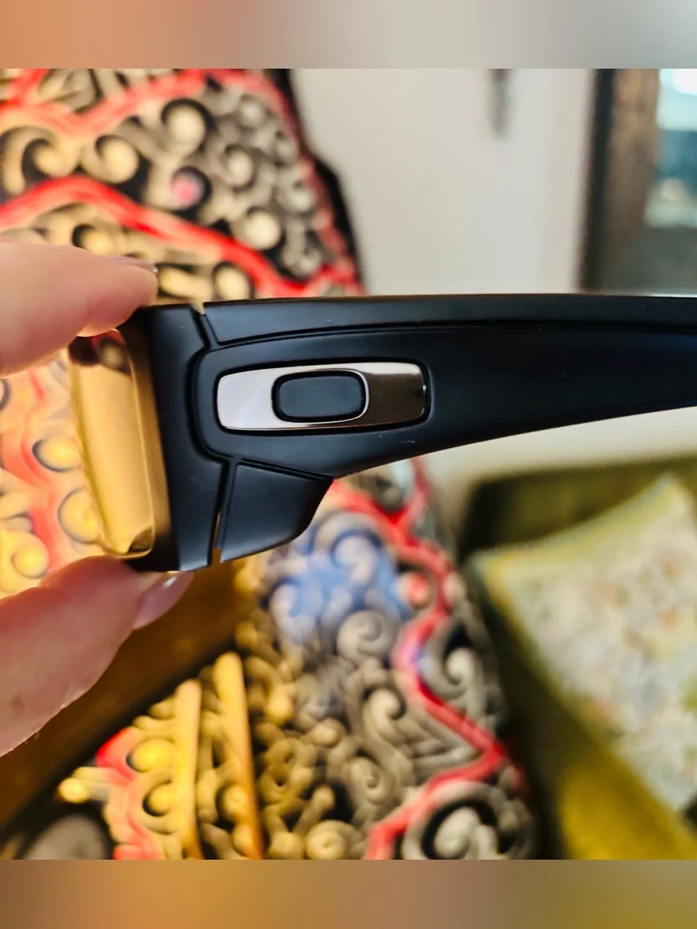 Sleek Black Wraparound Oakley Sunglasses